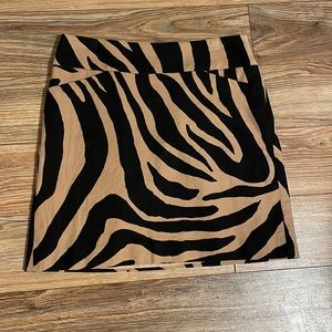 Ann Taylor Loft 0P tiger mini pencil skirt